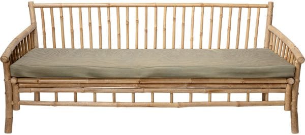 Cozy, Sofa, Bambus, Polyester by Bloomingville (H: 75 cm. B: 77 cm. L: 175 cm., Natur)