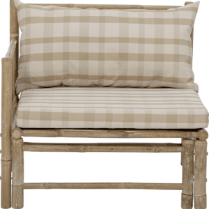 Udendørs loungesofa Bloomingville Korfu venstre hjørnesofa bambus natur H70xB76xL77 cm